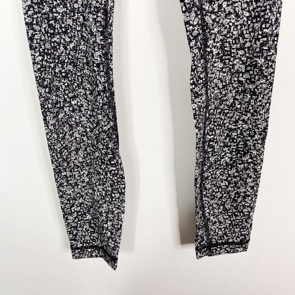 Lululemon Womens 2 Wunder Under Hi Rise 7/8 Tight Daisy Dust Alpine White Black - Picture 4 of 10
